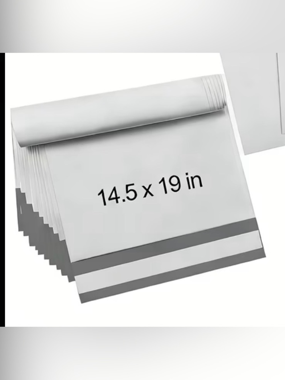 14.5x19in white  Poly Mailers - pack of 25